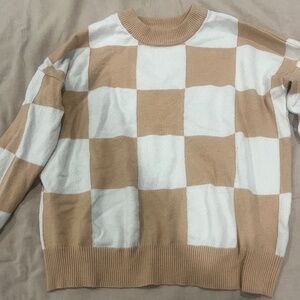 T Tahari Checkerboard Sweater